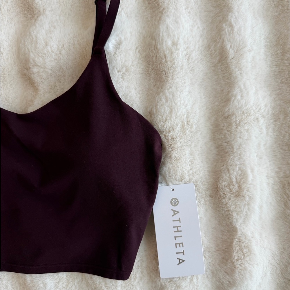 🆕 Athleta | Elation V-Neck Longline Bra - Size S. - Picture 3 of 8